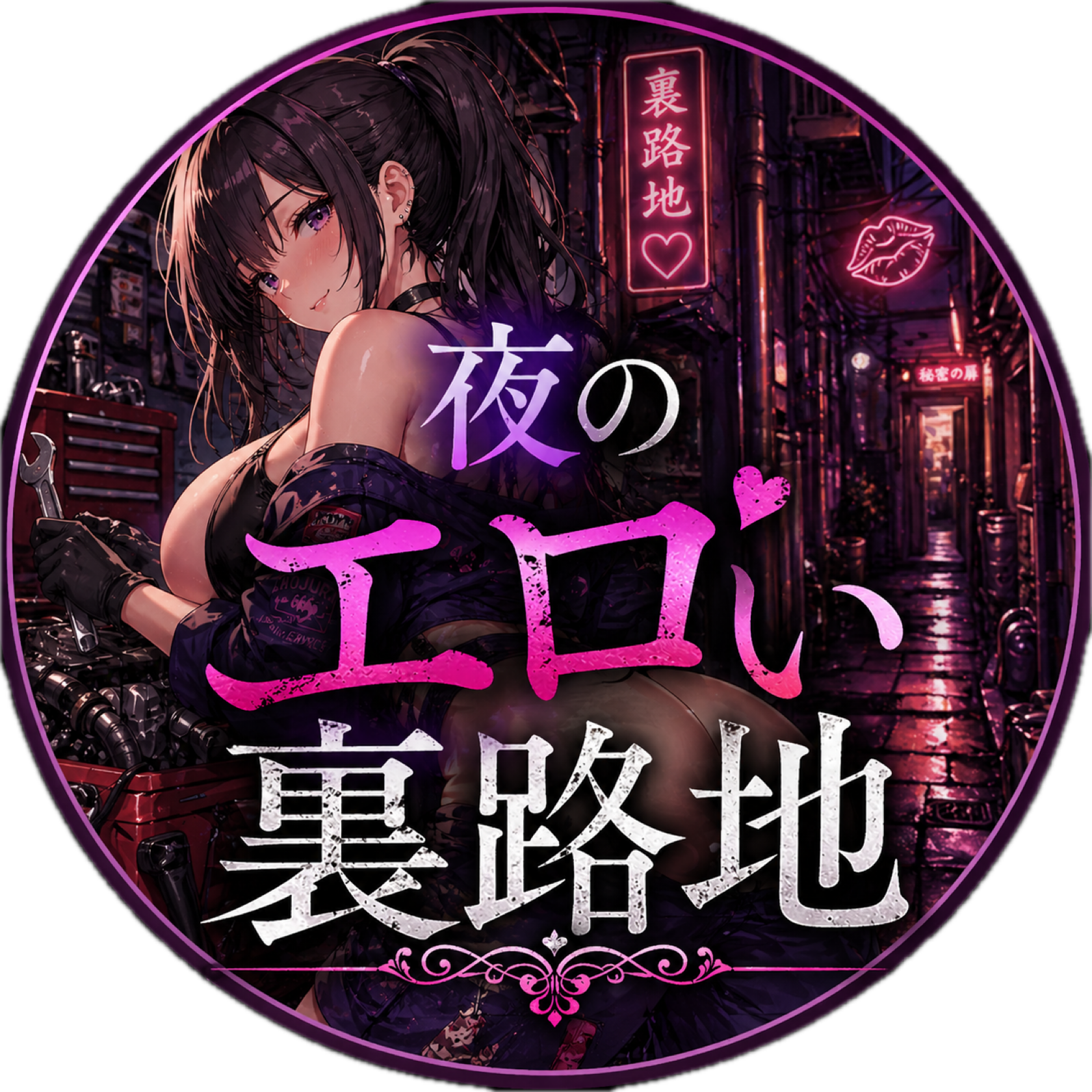 夜のエロい裏路地